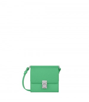 Polène Numéro Sept Crossbody 財布 緑 | JAPAN U286DQ