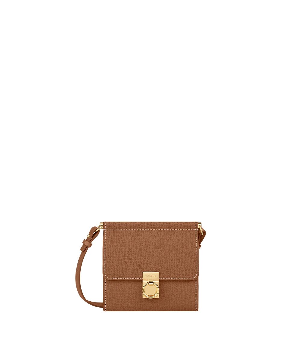 Polène Numéro Sept Crossbody 財布 ブラウン | JAPAN B65DO