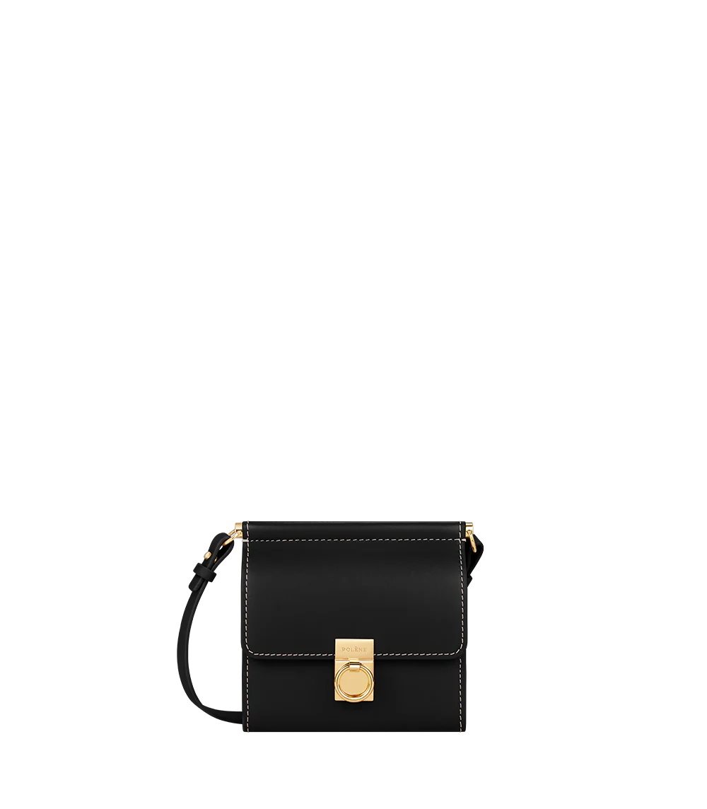 Polène Numéro Sept Crossbody 財布 黒 | JAPAN I192PR