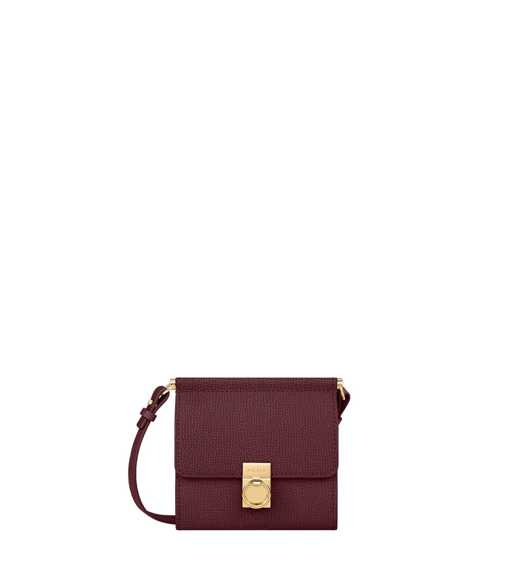 Polène Numéro Sept Crossbody 財布 ボルドー | JAPAN S605FW