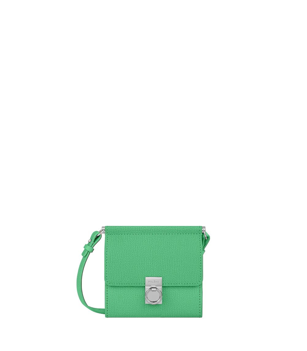 Polène Numéro Sept Crossbody 財布 緑 | JAPAN U286DQ